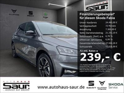 Neu Skoda Fabia Monte Carlo 116 PS (85 kW) 2025 Grau Limousine