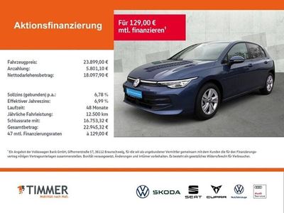 Gebraucht VW Golf VIII Life 116 PS (85 kW) 2024 Blau Limousine