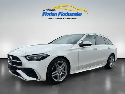 Gebraucht Mercedes C220 AMG line 200 PS (147 kW) 2024 Polarweiss Kombi