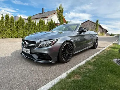 Brugt Mercedes C63S AMG 510 HK (375 kW) 2016 Grå Cabriolet