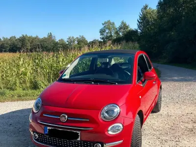 Second-hand Fiat 500C Lounge 69 CP (50 kW) 2018 Roșu Cabrio