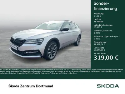 Gebraucht Skoda Superb Scout 4x4 280 PS (205 kW) 2022 Brilliantsilber metallic Kombi