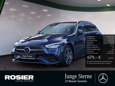 Gebraucht Mercedes C220 Sport Edition 197 PS (144 kW) 2024 Blau / sodalithblau Kombi