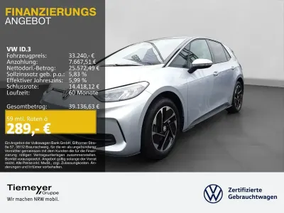 Ny VW ID.3 Pure 125 kW (170 HK) 2026 Sølv Hatchback