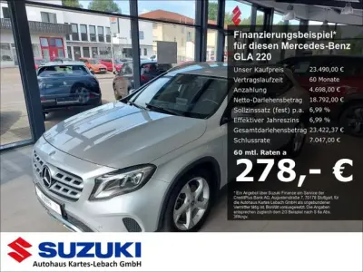 Gebraucht Mercedes GLA220 184 PS (135 kW) 2019 Iridiumsilber  metalliclack SUV