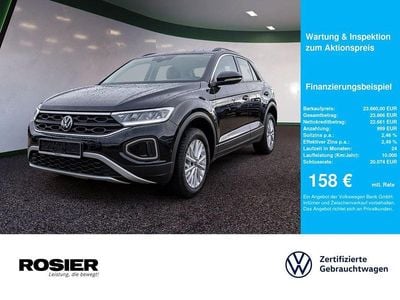 Schwarz / deep black Gebraucht 2025 VW T-Roc Life SUV | 23.660 € (Superpreis)