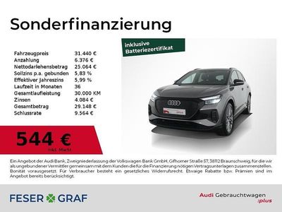 Second-hand Audi Q4 e-tron Ambiente 150 kW (204 CP) 2023 Gri SUV