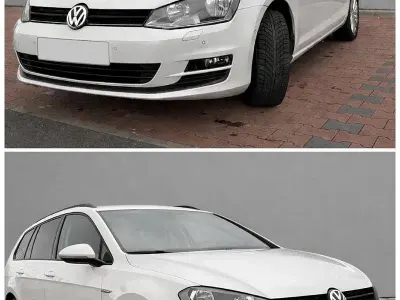 Gebraucht VW Golf VII Pure 110 PS (80 kW) 2015 Weiß Kombi
