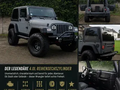 Gebraucht Jeep Wrangler 177 PS (130 kW) 2001 Grau SUV