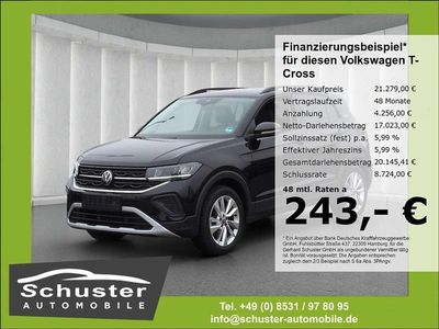 Schwarz Gebraucht 2025 VW T-Cross Goal SUV | 21.279 € (Fairer Preis)