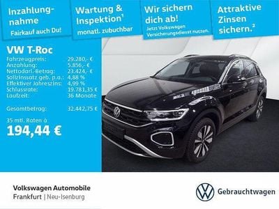 Second-hand VW T-Roc Goal 150 CP (110 kW) 2025 Negru SUV