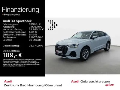 Gebraucht Audi Q3 S-Line 150 PS (110 kW) 2023 Gletscherweiß metallic SUV