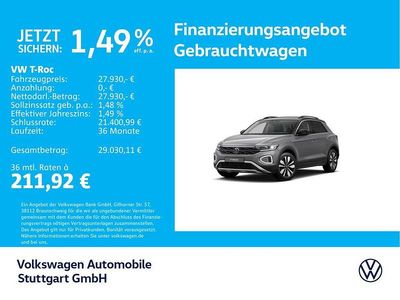 Second-hand VW T-Roc Life 150 CP (110 kW) 2025 Gri SUV
