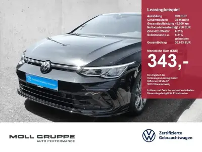 Gebraucht VW Golf VIII R-line 150 PS (110 kW) 2024 Grenadillschwarz (metallic) Limousine