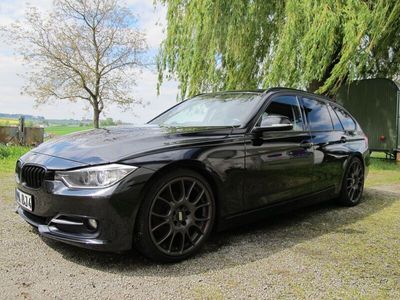 gebraucht BMW 318 d Sport f31 Baureihe schwarz Navi BBS 30 tiefer el.AHK