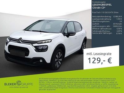 Gebraucht Citroën C3 Shine 110 PS (80 kW) 2023 Weiß Kleinwagen