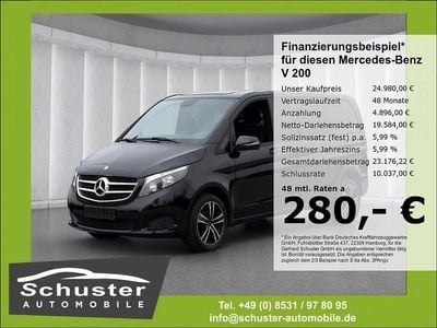 Second-hand Mercedes V200 136 CP (100 kW) 2018 Negru Monovolum