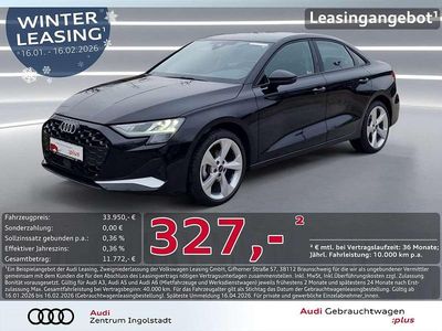 Mythosschwarz metallic Gebraucht 2025 Audi A3 Advanced Plus Limousine | 32.490 € (Guter Preis)