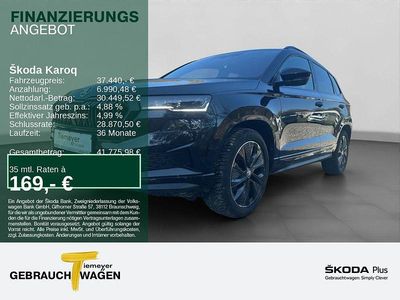 Gebraucht Skoda Karoq SportLine 190 PS (139 kW) 2024 Schwarz SUV