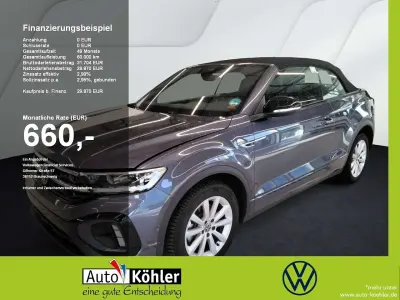 Gebraucht VW T-Roc Cabriolet R-line 150 PS (110 kW) 2025 Rauchgrau metallic Cabrio