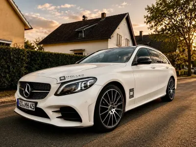 Gebraucht Mercedes C400 AMG line 333 PS (244 kW) 2020 Weiß Kombi