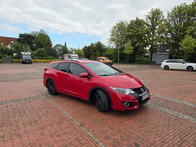 Brugt Honda Civic Lifestyle 120 HK (88 kW) 2017 Rød Stationcar