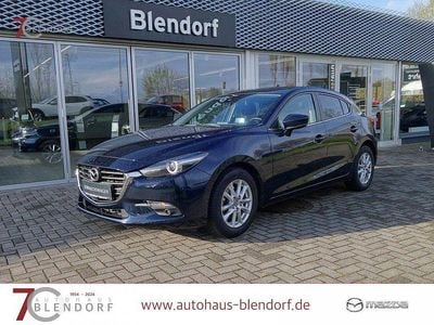 Gebraucht Mazda 3 Exclusive-Line 120 PS (88 kW) 2018 Mitternachtsblau metallic Limousine