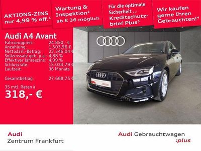Gebraucht Audi A4 150 PS (110 kW) 2023 Brillantschwarz Kombi