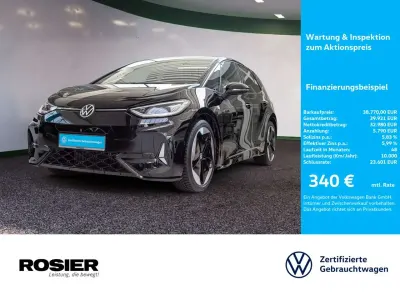 Gebraucht VW ID.3 GTX 210 kW (286 PS) 2025 Schwarz / grenadillschwarz Kleinwagen