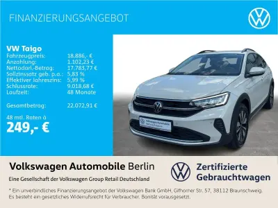 Gebraucht VW Taigo Move 95 PS (69 kW) 2023 Grau SUV