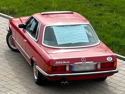 gebraucht Mercedes 350 slc rot Bj 1974 guter Zustand