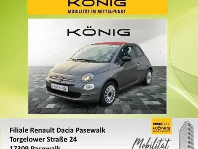 Brugt Fiat 500C 69 HK (50 kW) 2023 Grå Cabriolet