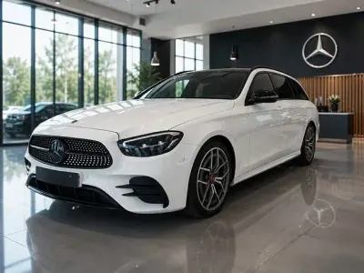 Gebraucht Mercedes E220 AMG line 200 PS (147 kW) 2022 Weiß Limousine