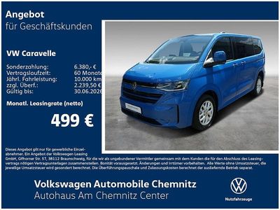 Neu VW Caravelle Sound 170 PS (125 kW) 2026 Blau Van / Kleinbus