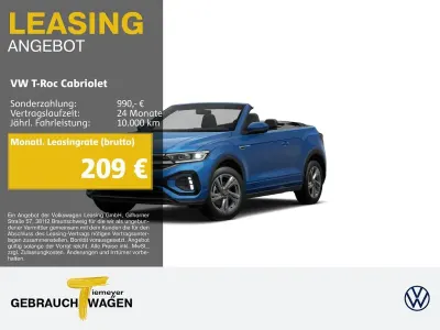 Gebraucht VW T-Roc Cabriolet R-line 150 PS (110 kW) 2025 Blau Cabrio