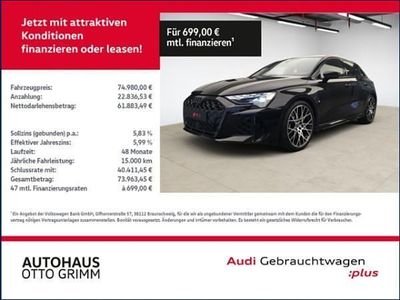 Gebraucht Audi RS3 Sportback Ambiente 400 PS (294 kW) 2025 Mythosschwarz metallic Kleinwagen