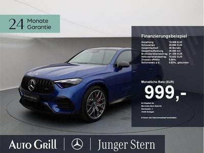 Gebraucht Mercedes GLC63 AMG AMG 476 PS (350 kW) 2024 Metalliclack spektralblau Coupé