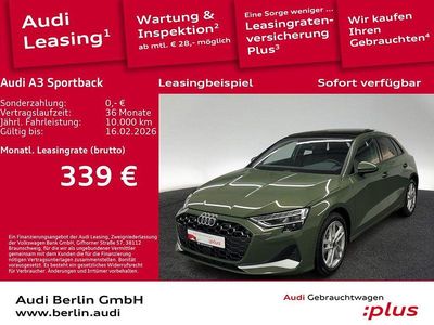 Distriktgrün metallic Gebraucht 2025 Audi A3 Advanced Plus Limousine | 35.200 € (Fairer Preis)