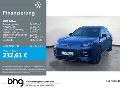 Second-hand VW T-Roc R-line 150 CP (110 kW) 2025 Albastru SUV