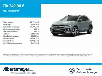 Usata VW T-Roc R-line 110 CV (80 kW) 2025 Blu SUV