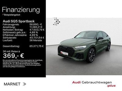 Gebraucht Audi SQ5 Sportback Ambiente 341 PS (250 kW) 2023 Distriktgrün metallic SUV
