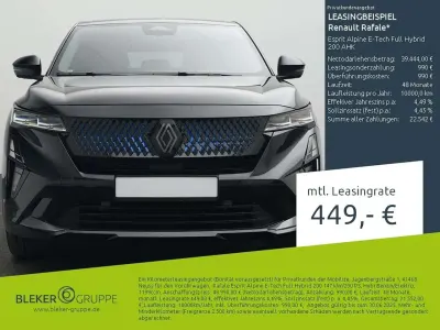 Ny Renault Rafale Esprit Alpine 200 HK (147 kW) 2025 Sort SUV