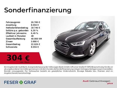 Usata Audi A4 Advanced 204 CV (150 kW) 2022 Nero Berlina