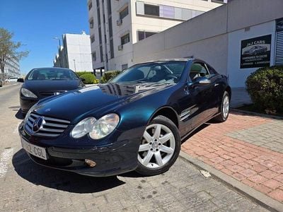 Usata Mercedes SL500 306 CV (225 kW) 2003 Blu Cabrio