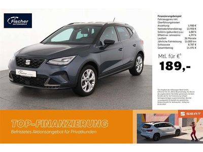Gebraucht Seat Arona FR 110 PS (80 kW) 2024 Magnetic grau / midnight schwa SUV