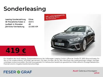 Używany Audi A4 S-Line 204 KM (150 kW) 2022 Szary Sedan/Limuzyna