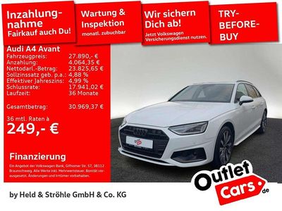 Gebraucht Audi A4 Advanced Plus 204 PS (150 kW) 2023 Ibisweiß Kombi