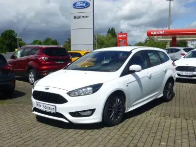 Gebraucht Ford Focus ST-Line 125 PS (91 kW) 2017 Weiß Kombi