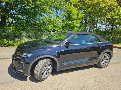 Brugt VW T-Roc Cabriolet R-line 150 HK (110 kW) 2020 Sort Cabriolet