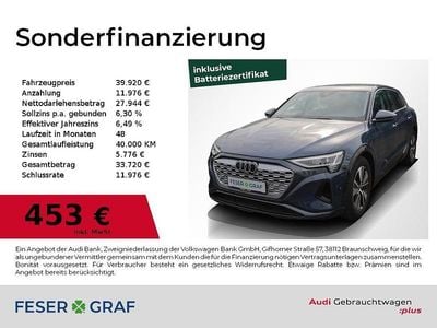Gebraucht Audi Q8 e-tron Advanced Plus 250 kW (340 PS) 2023 Plasmablau metallic SUV